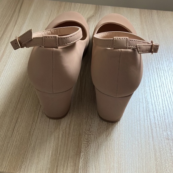 Top moda Mary Jane ankle strap shoes 9 round toe chunky heels pump - Picture 3 of 4